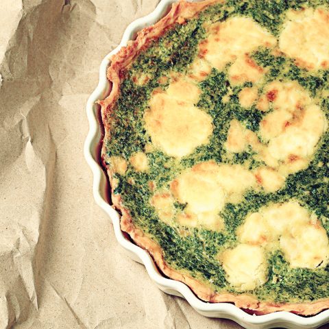 Quiche špenát - bryndza